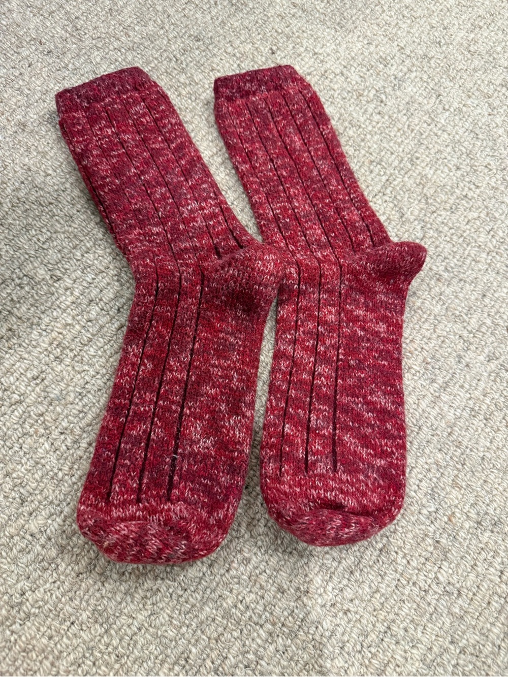 Cuddl duds chenille marled soft ribbed socks
